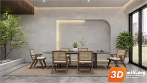 Dining Table Set Skp Files